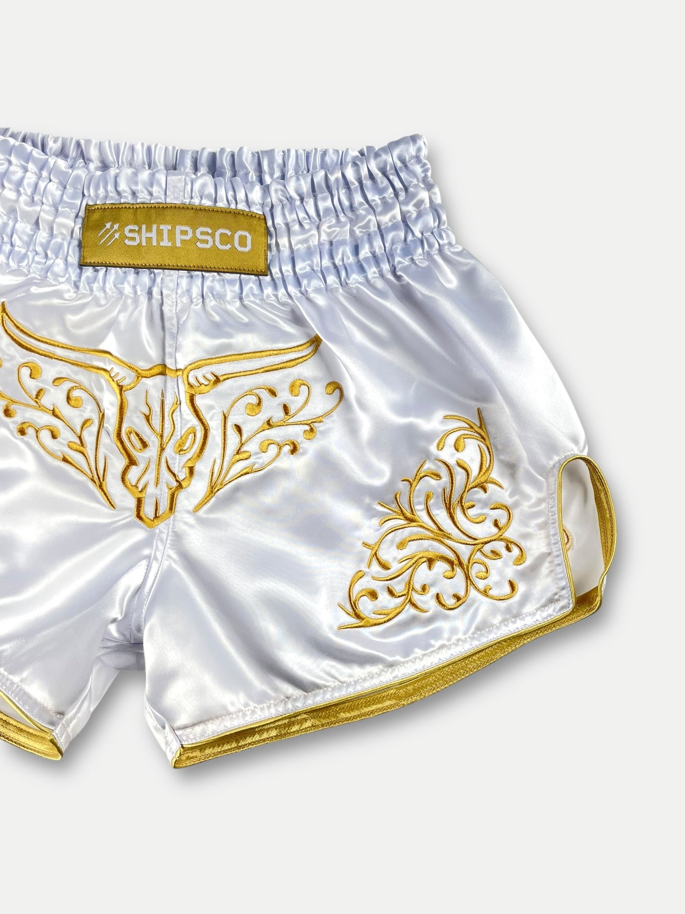 El Charro Blanco Muay Thai Shorts