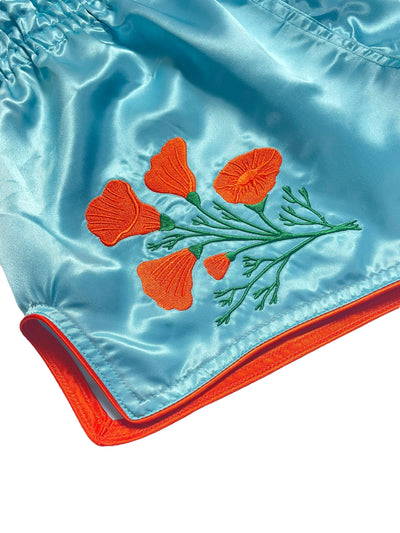 California Poppies Muay Thai Shorts