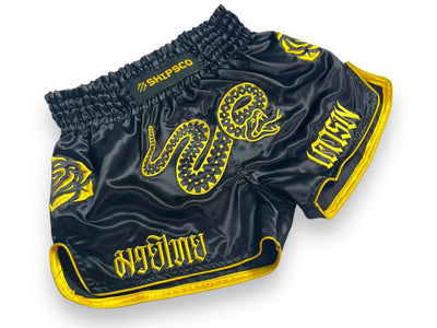 Yellow Rose Rattlesnake Muay Thai Shorts