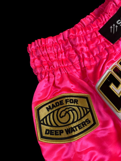 Deep Waters Collection - Pink Muay Thai Shorts