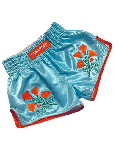 California Poppies Muay Thai Shorts