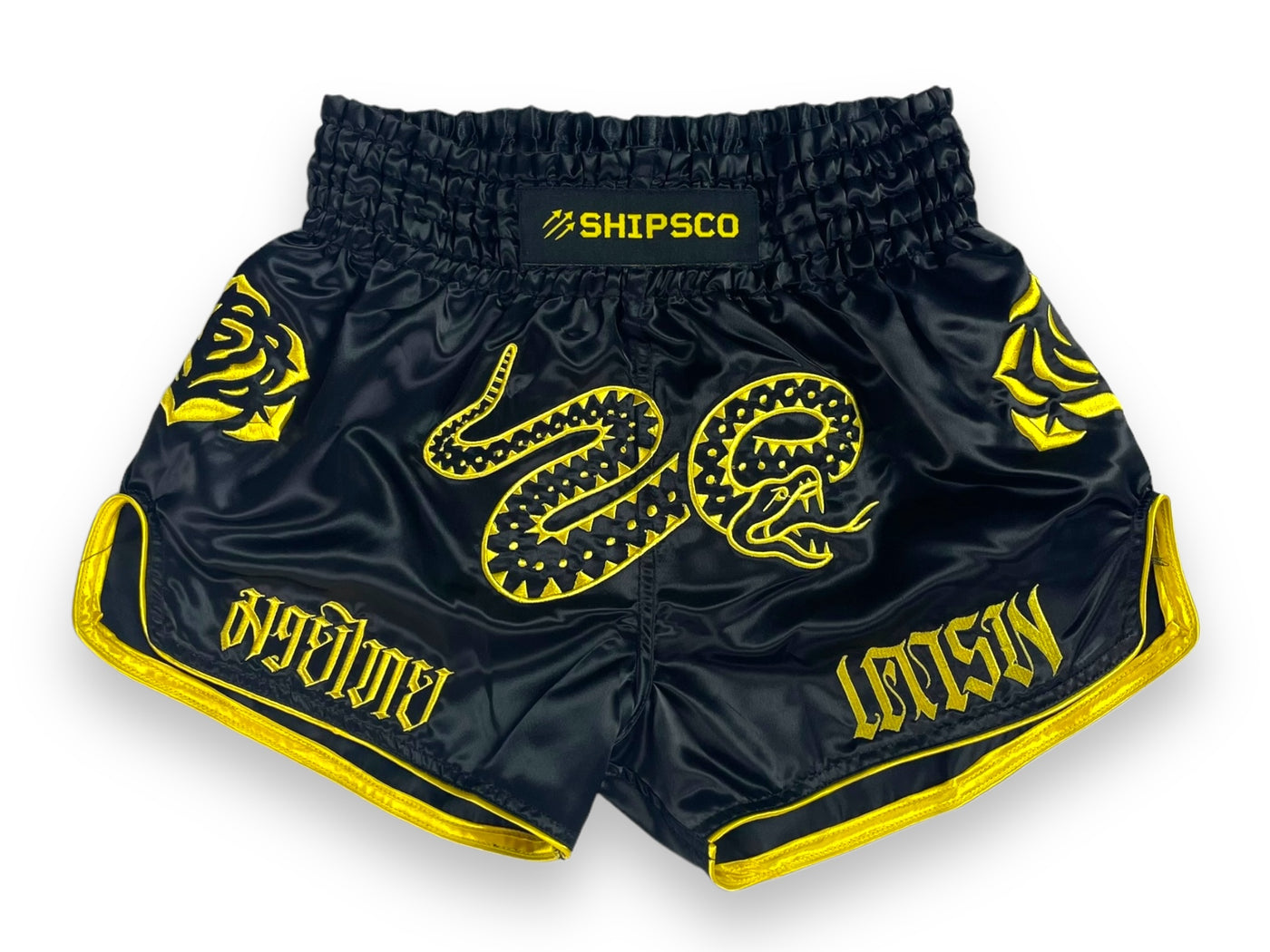 Yellow Rose Rattlesnake Muay Thai Shorts