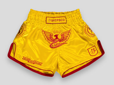 Los Vaqueros Black and Blue Western Muay Thai Shorts – SHIPSCO Fightwear